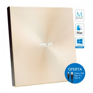 Drive Ótica Externa Asus ZenDrive U9M Gold